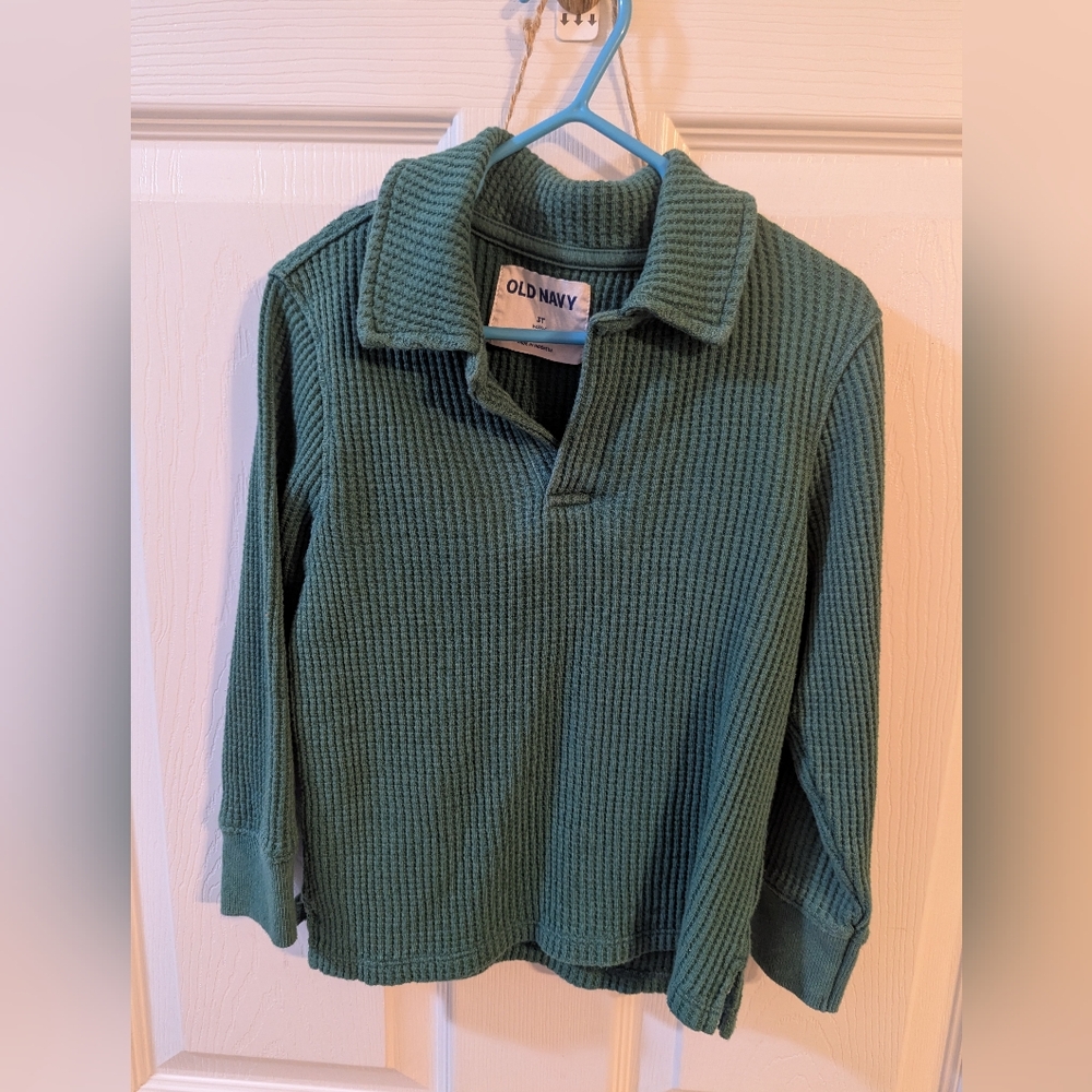 Green Collared Shirt 3t